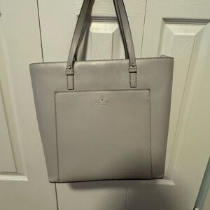 Kate Spade Light Gray Tote Bag